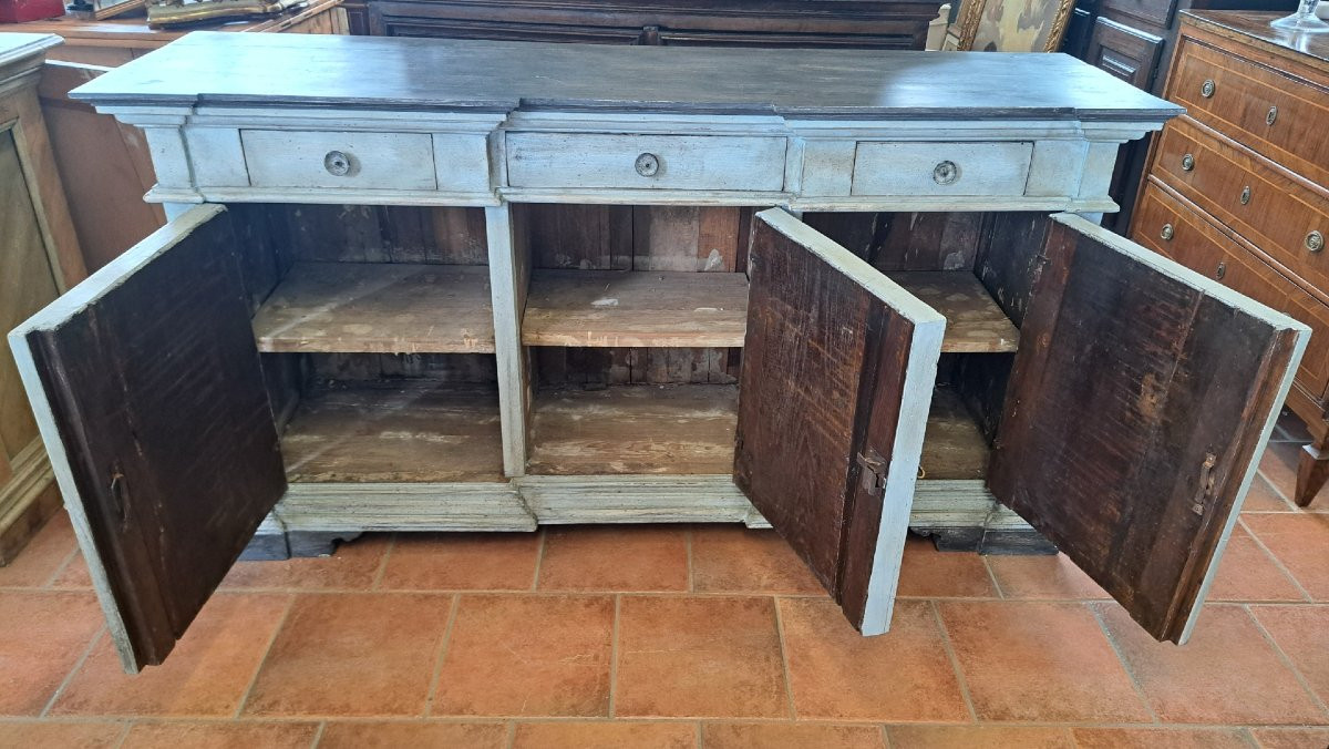 Credenza a 3 ante dipinta dell' Ottocento-photo-4