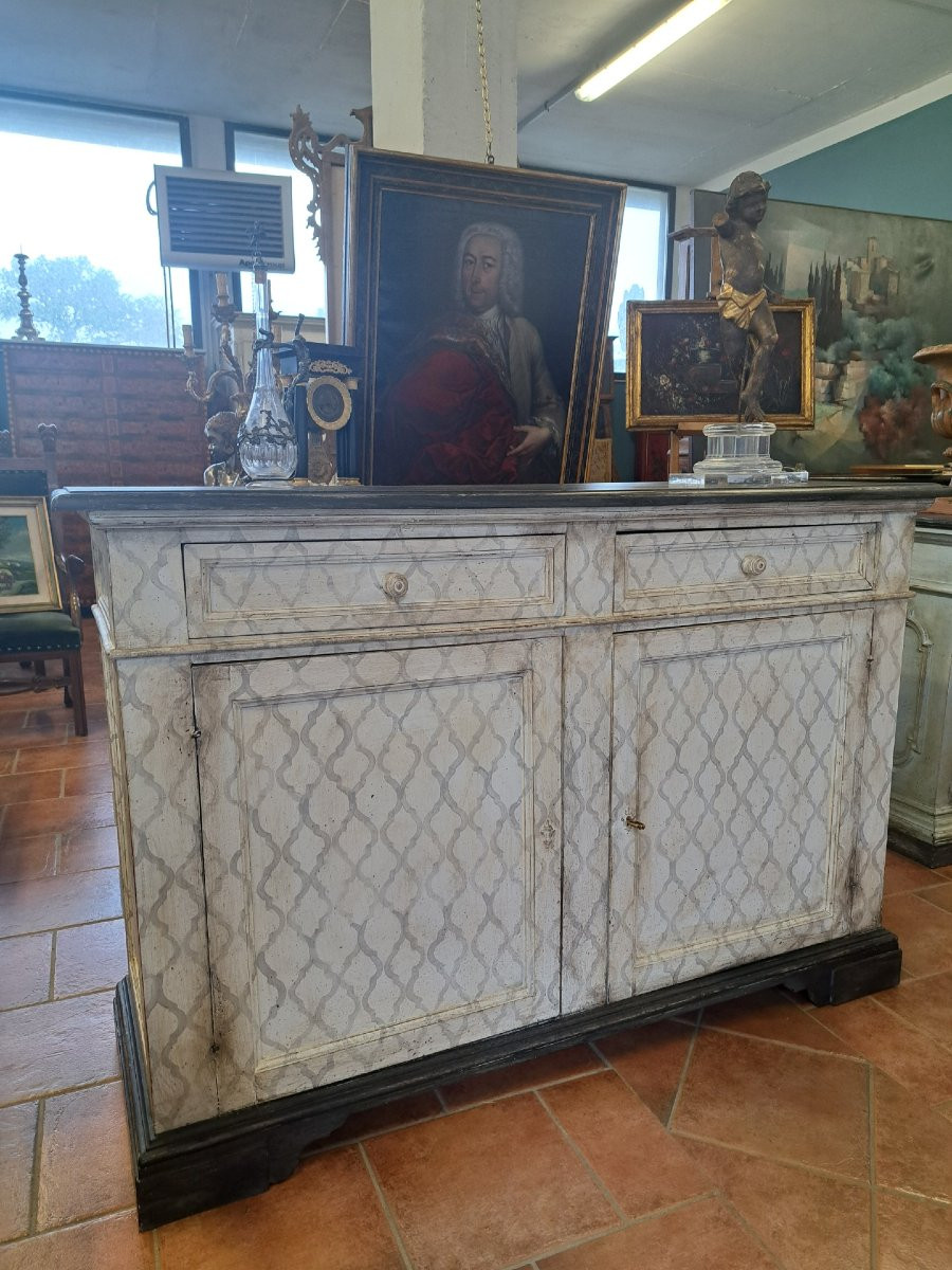 Grande credenza laccata dell'Ottocento-photo-3