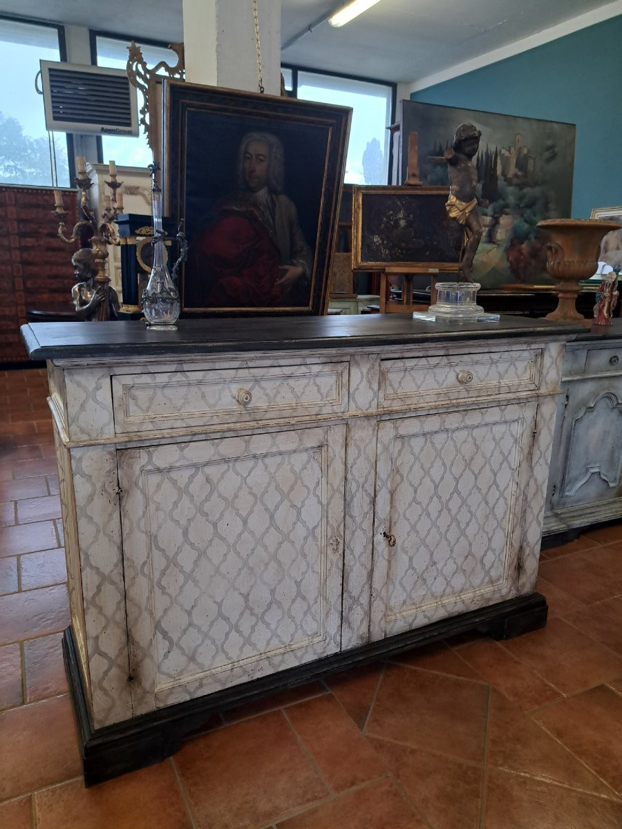 Grande credenza laccata dell'Ottocento-photo-6