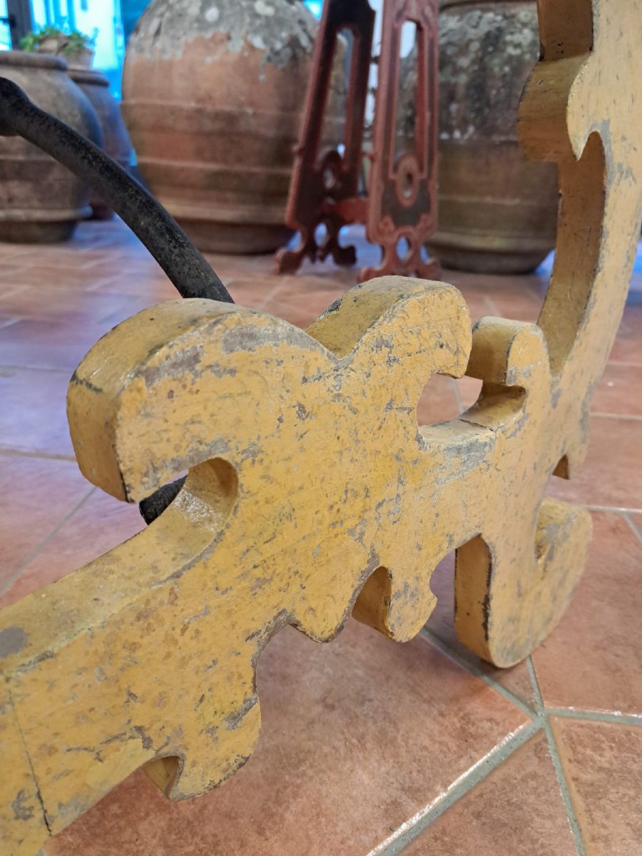 Grande tavolo a lira laccato-photo-2