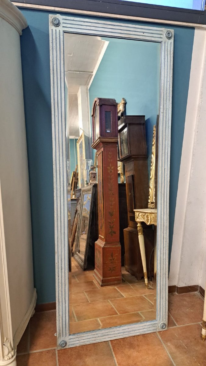 Grande specchiera Napoleone III dipinta-photo-3
