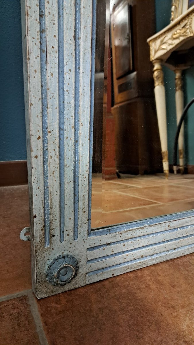 Grande specchiera Napoleone III dipinta-photo-1