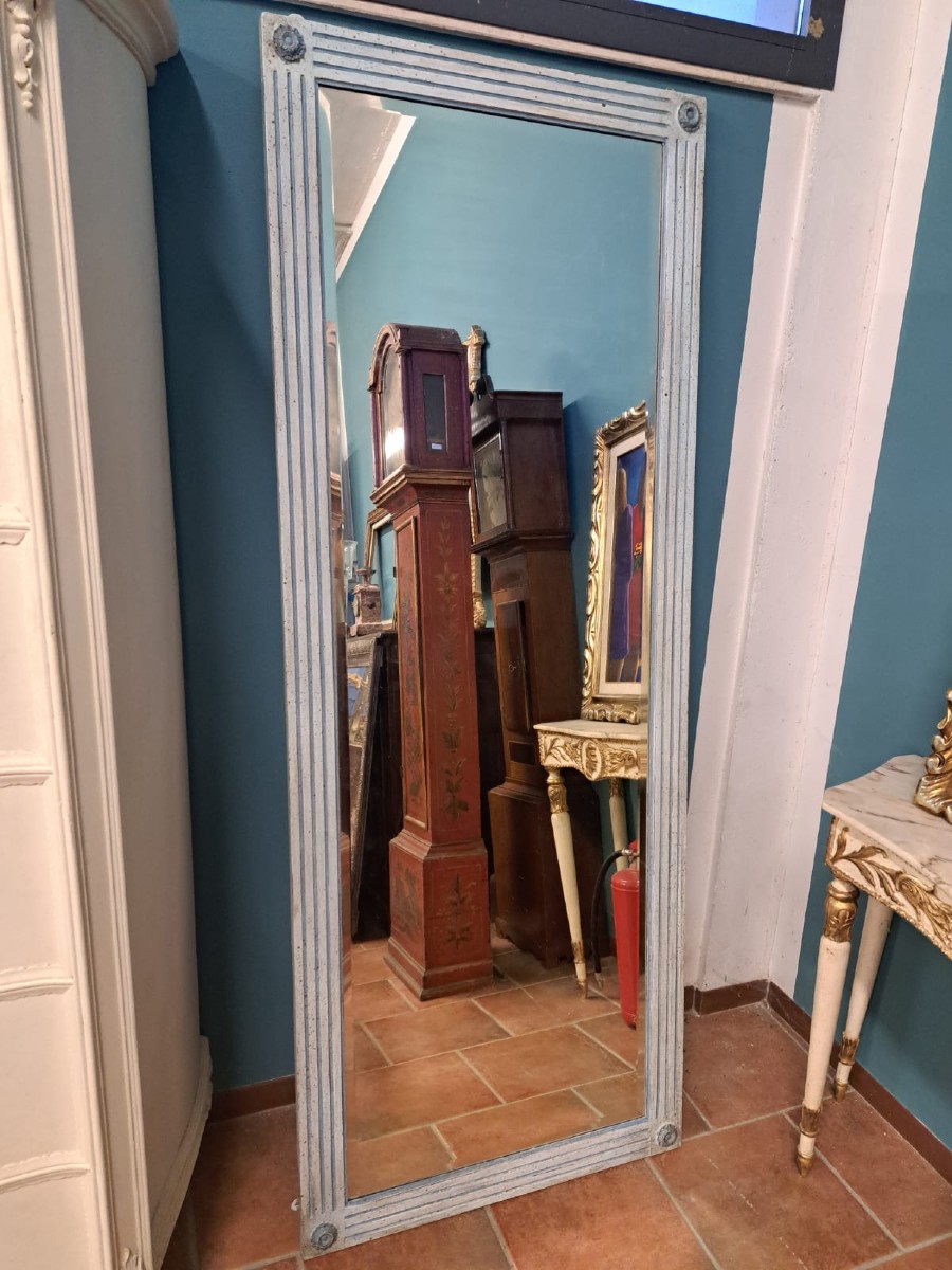 Grande specchiera Napoleone III dipinta