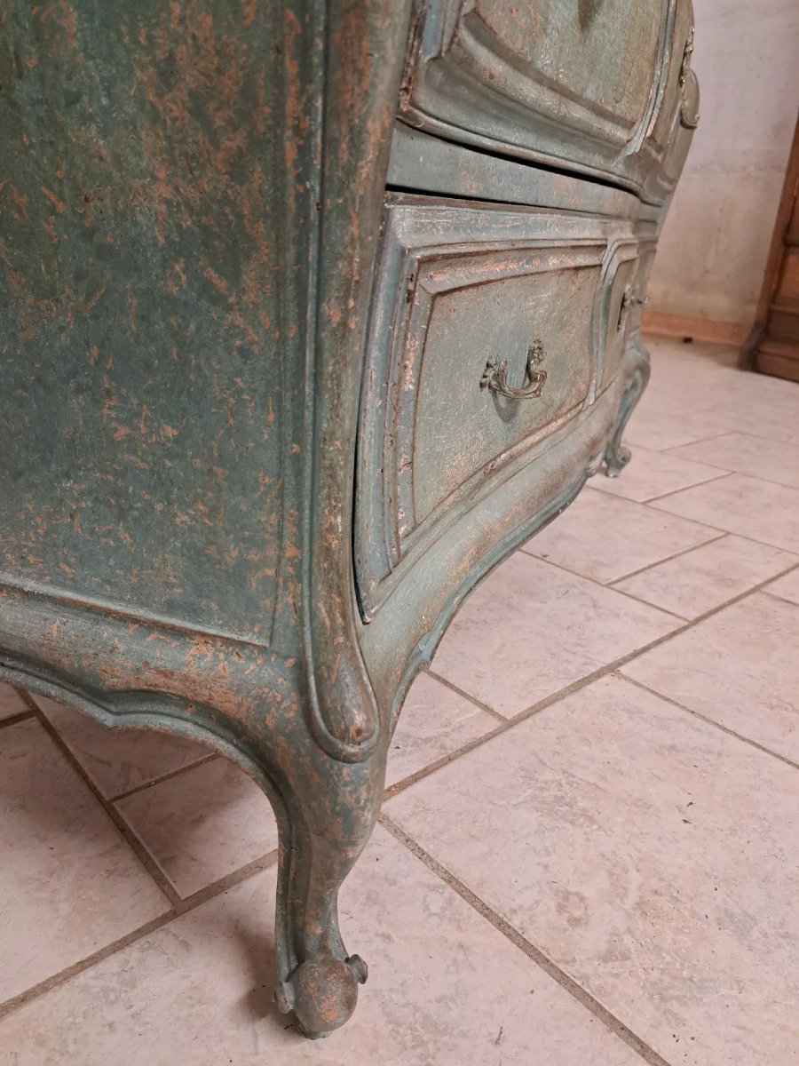 Comò in stile Luigi XV dipinto-photo-2