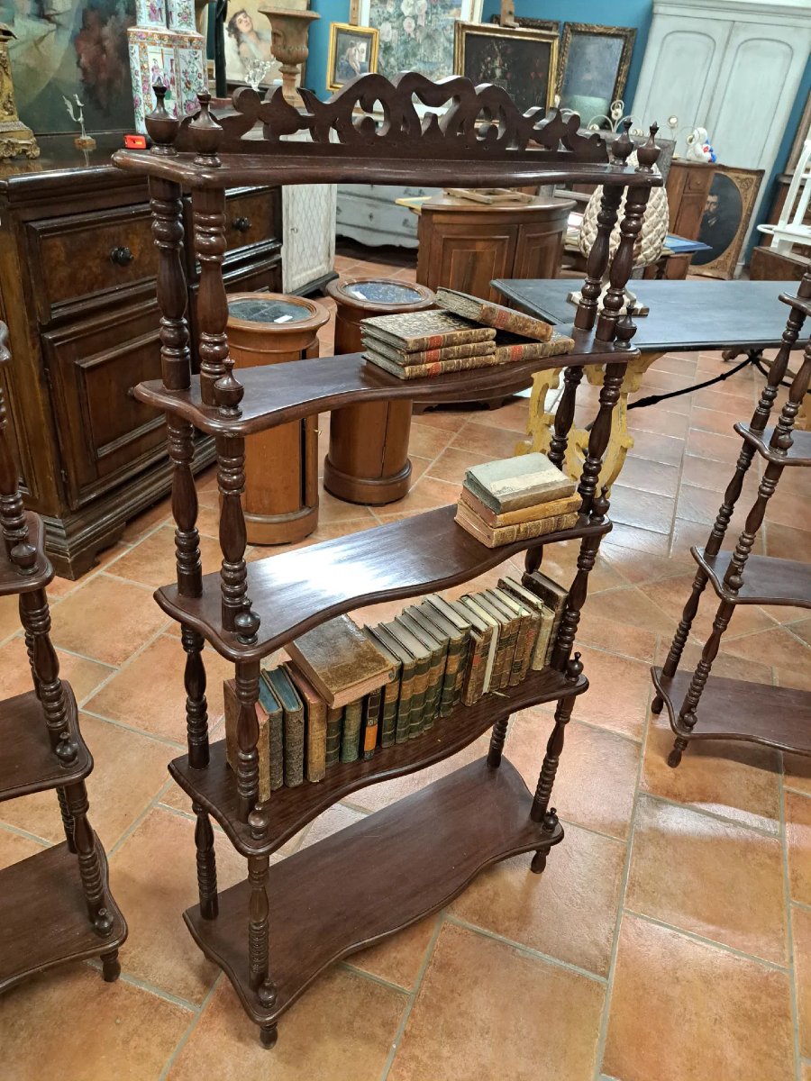 Tre piccole librerie étagères in palissandro-photo-1