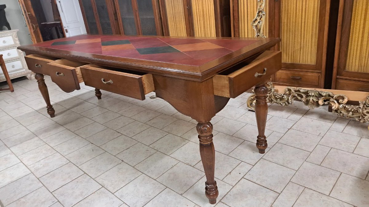 Grande tavolo da negozio a 7 cassetti-photo-3