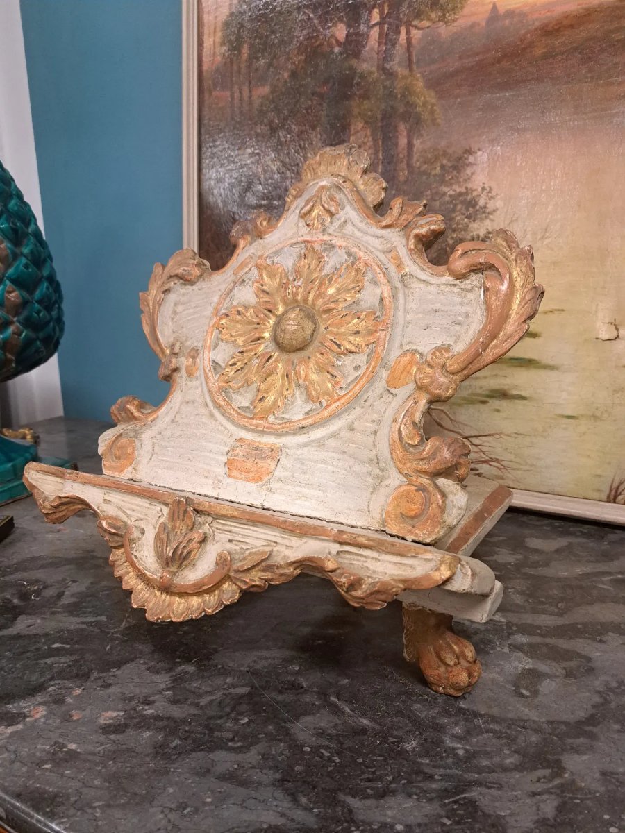 Leggio laccato e dorato del '700-photo-1