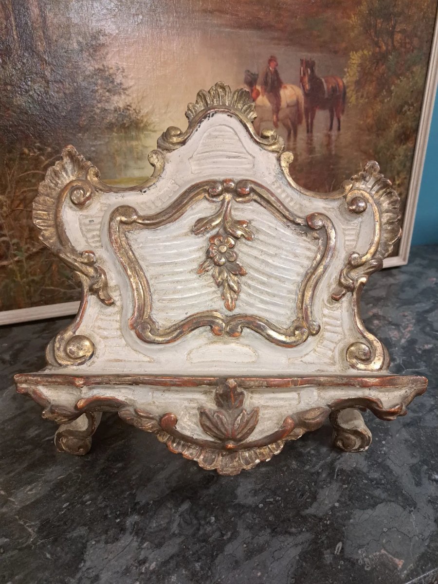 Leggio laccato e dorato del '700-photo-4