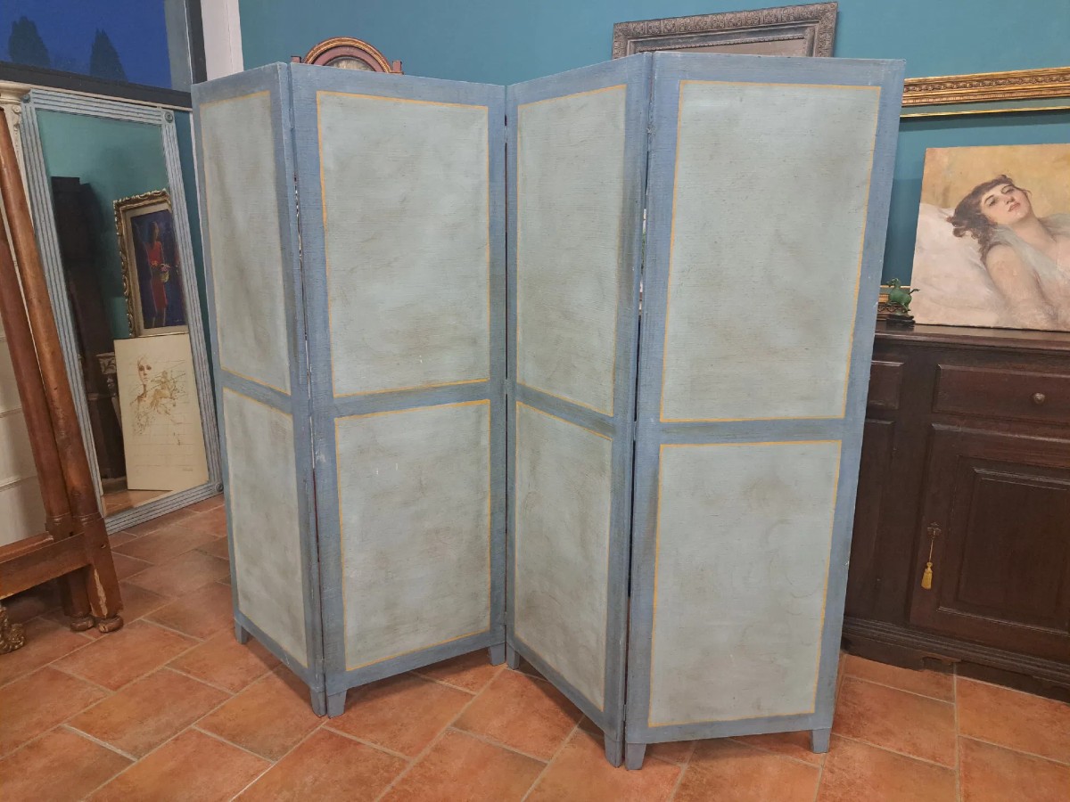 Paravento a 4 elementi dipinto