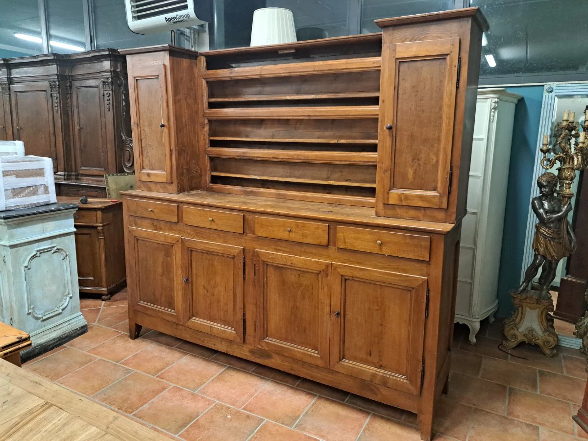 Credenza 4 ante con alzata della fine del '700-photo-4