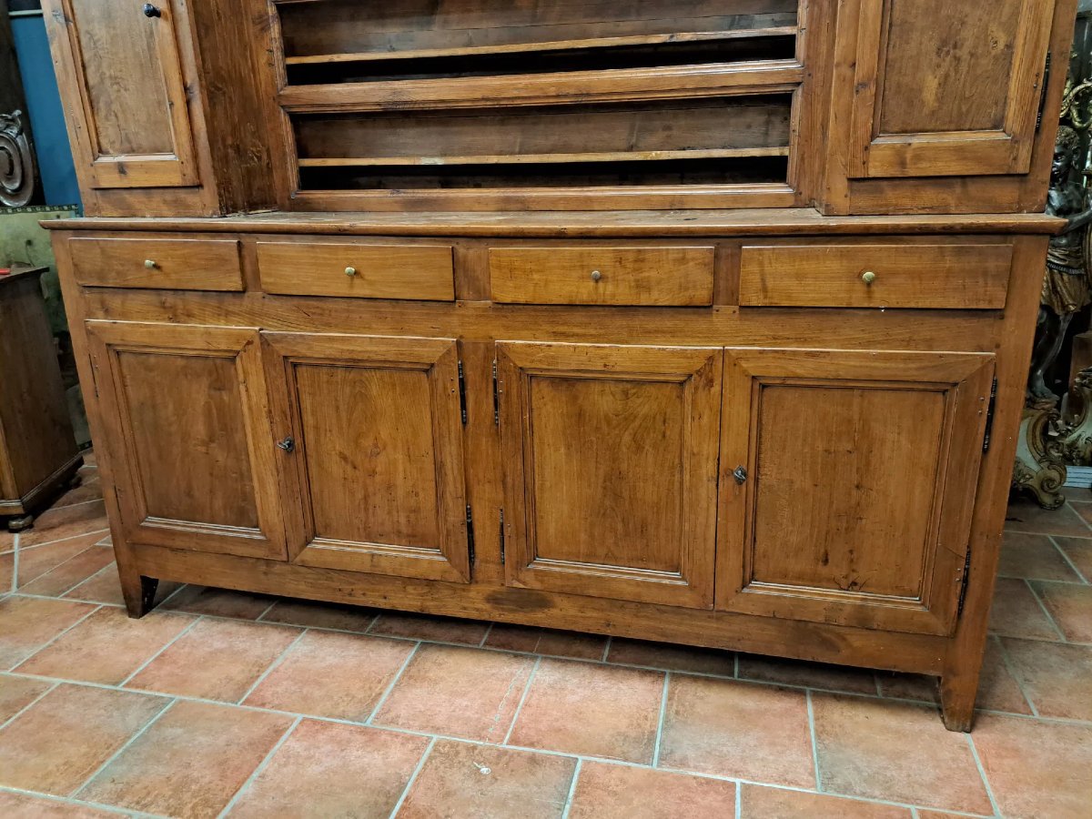 Credenza 4 ante con alzata della fine del '700-photo-5