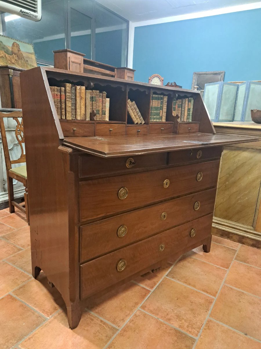 Ribalta Direttorio in noce, seconda metà del '700-photo-3