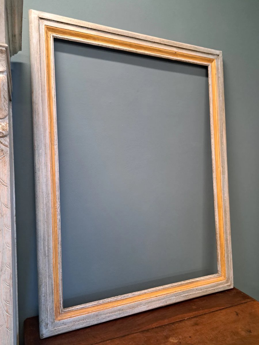 Grande cornice dell'Ottocento laccata-photo-2