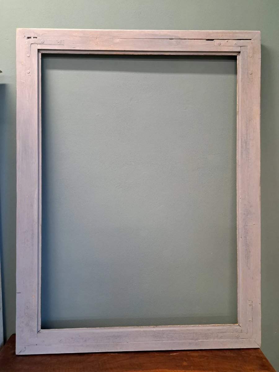 Grande cornice dell'Ottocento laccata-photo-4