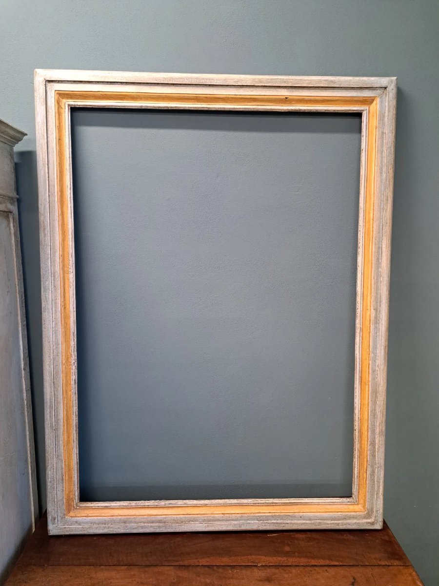 Grande cornice dell'Ottocento laccata-photo-5