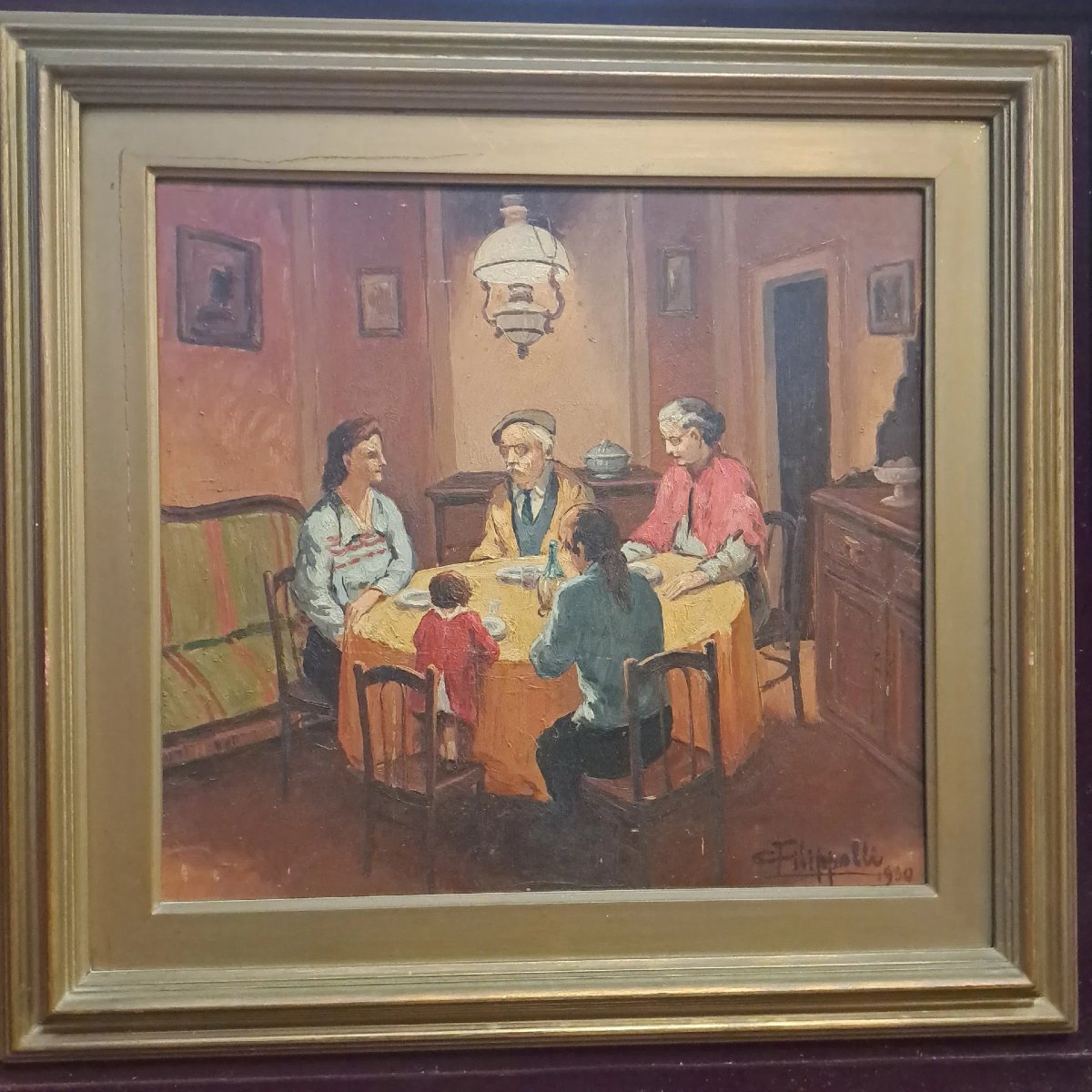 Cafiero Filippelli, olio su masonite, 1950-photo-2