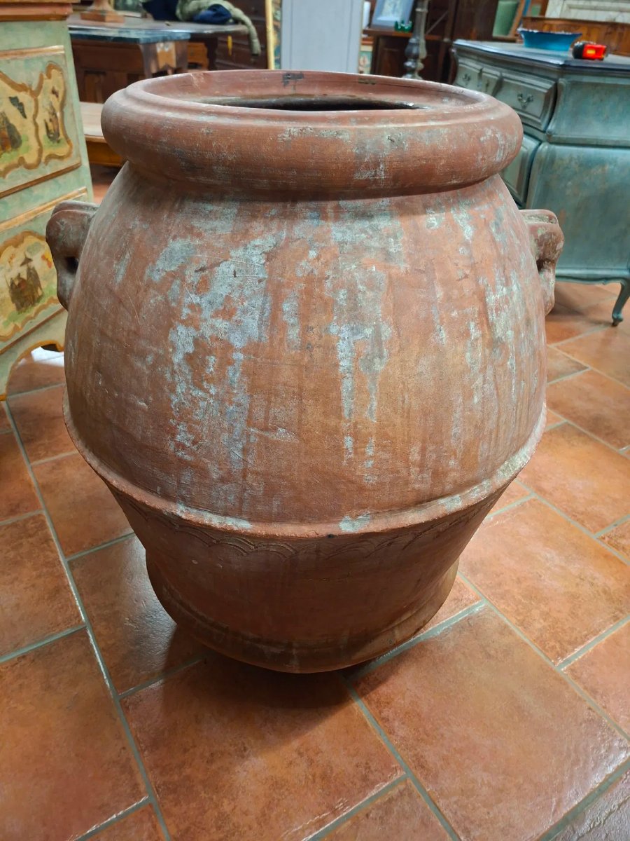 Coppia di orci di terracotta dell'Ottocento, manifattura Montecchio, Toscana-photo-7