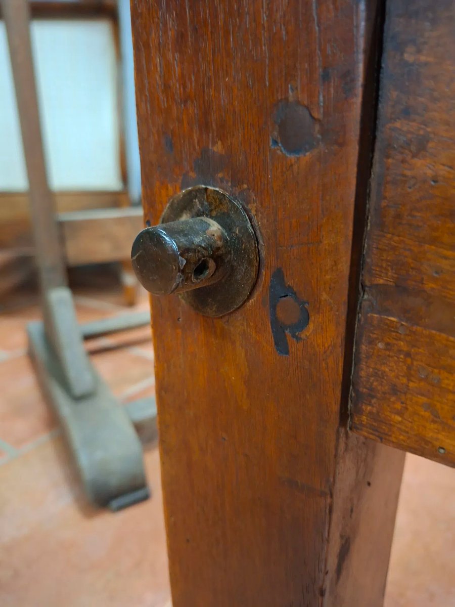 Letto a baldacchino Impero in noce-photo-4