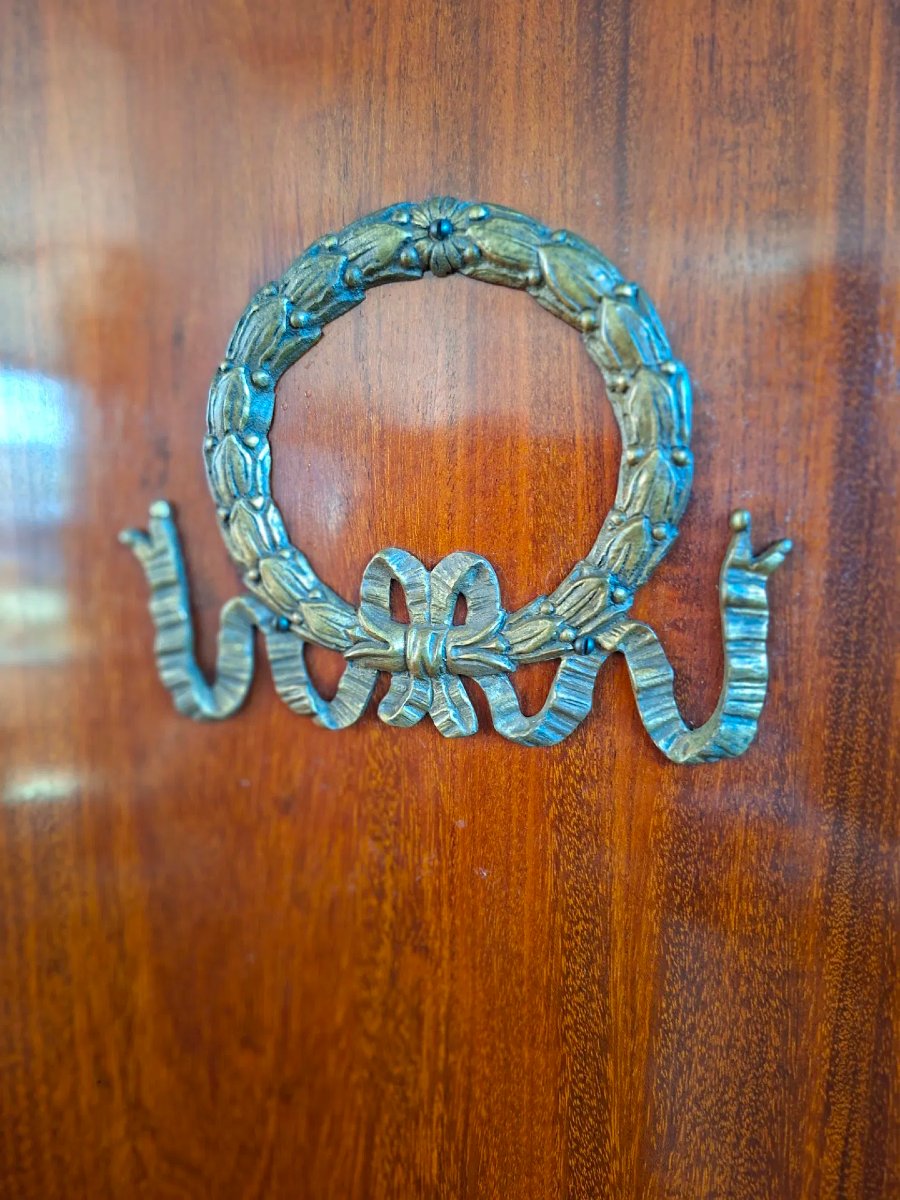 Armadio in piuma di mogano con bronzi-photo-1