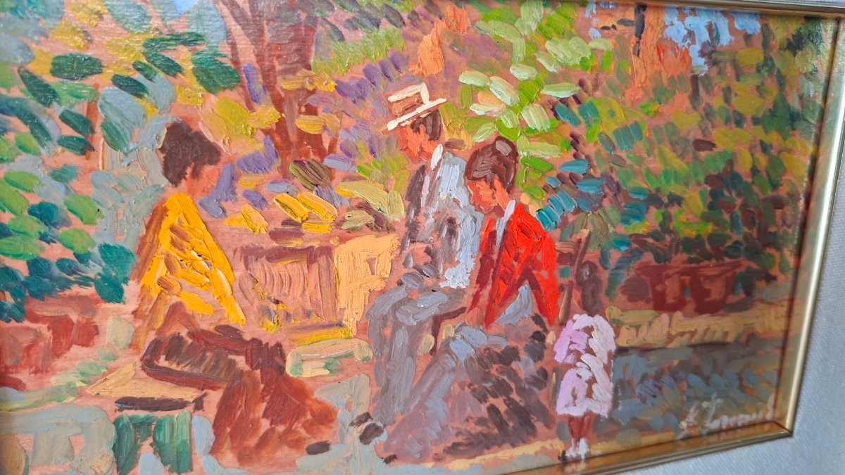 Ennio Formigli, olio su tavoletta-photo-1