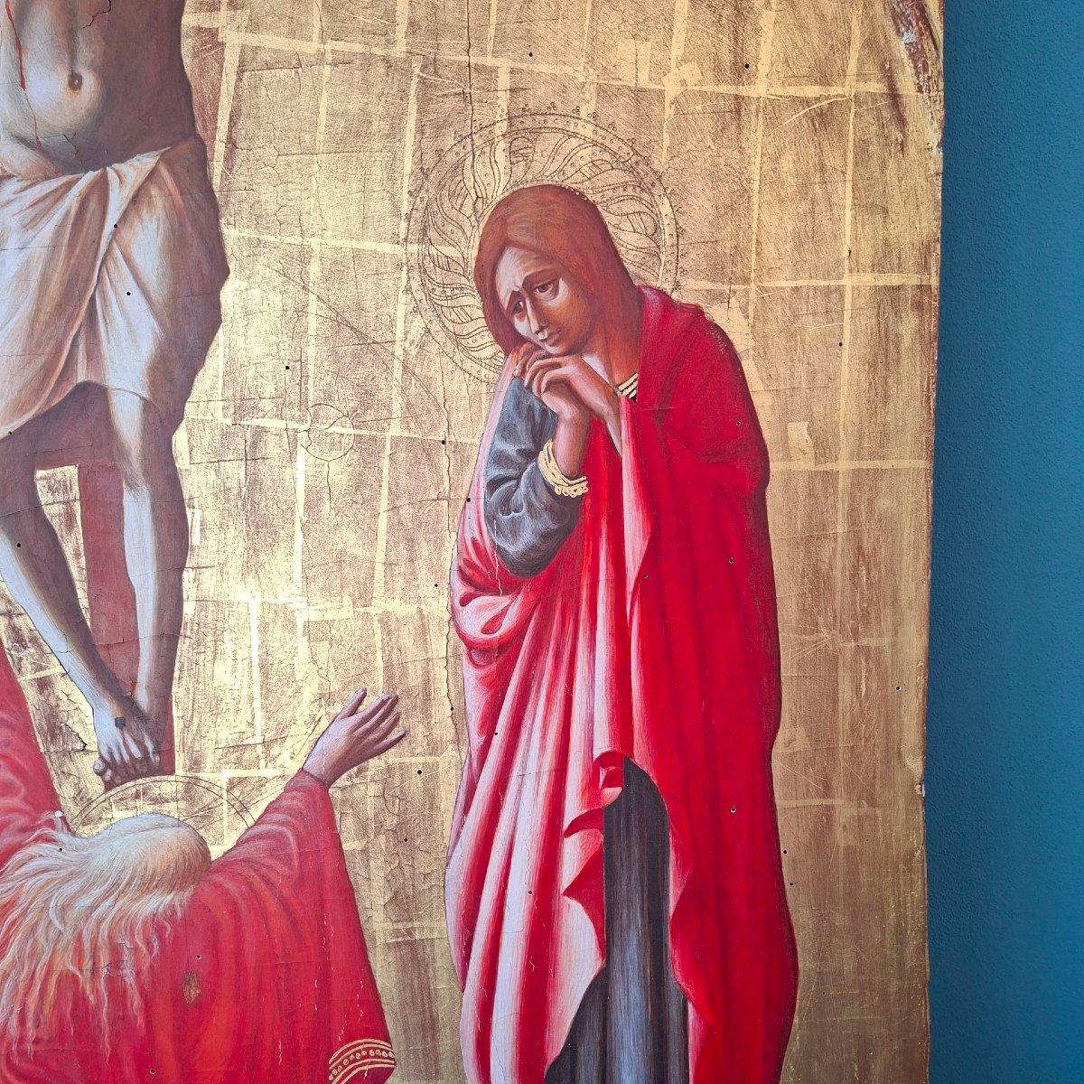 Crocifissione su tavola e fondo oro, da Masaccio-photo-4