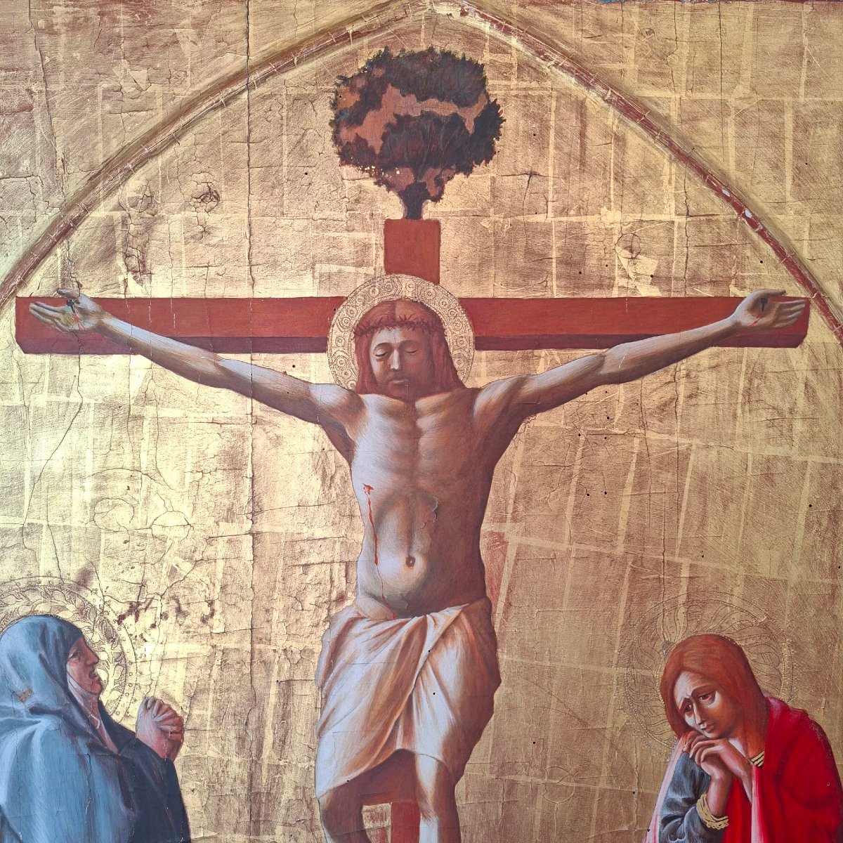 Crocifissione su tavola e fondo oro, da Masaccio-photo-5