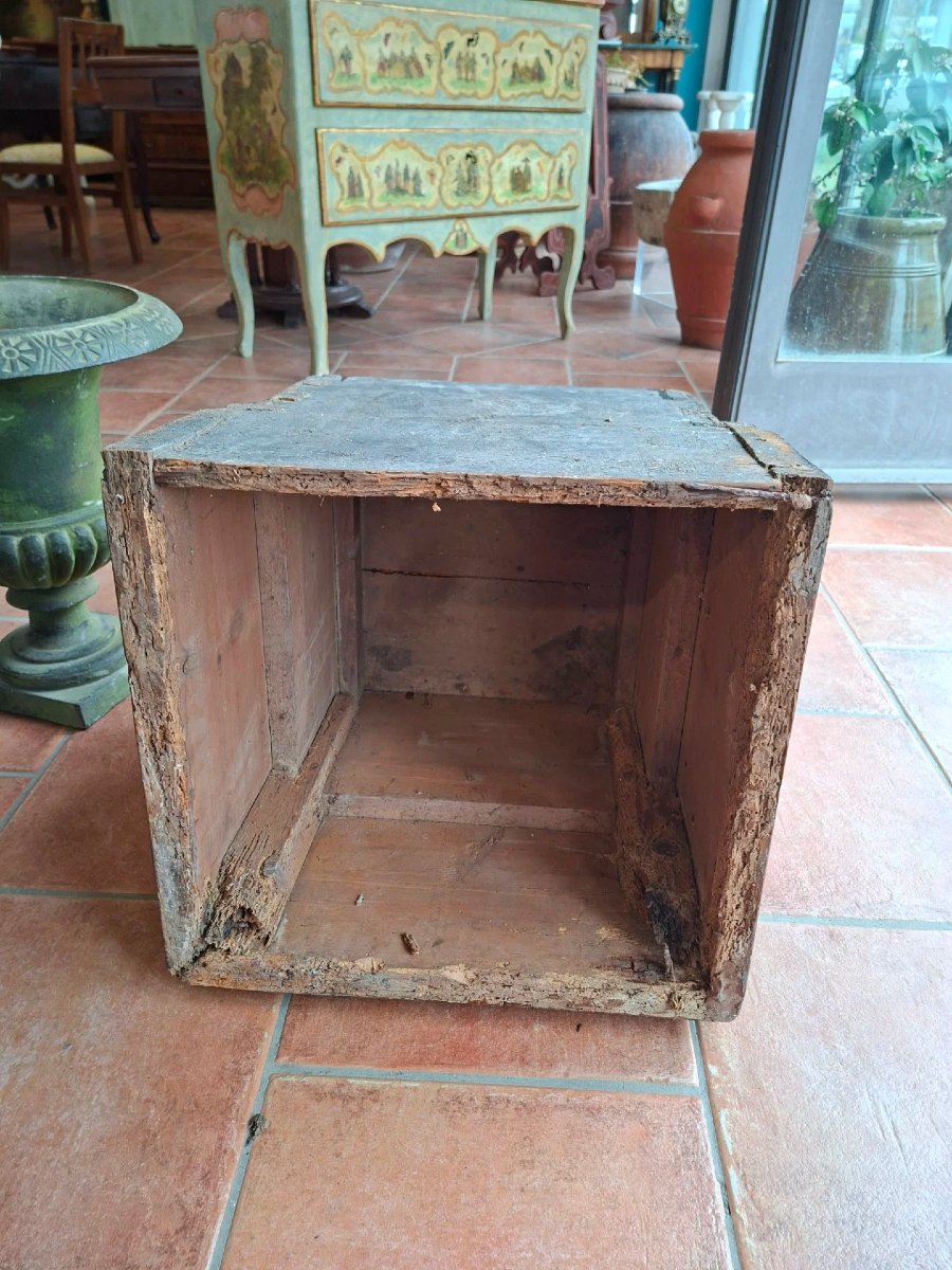  Coppia di basi per sculture in legno dipinto-photo-5