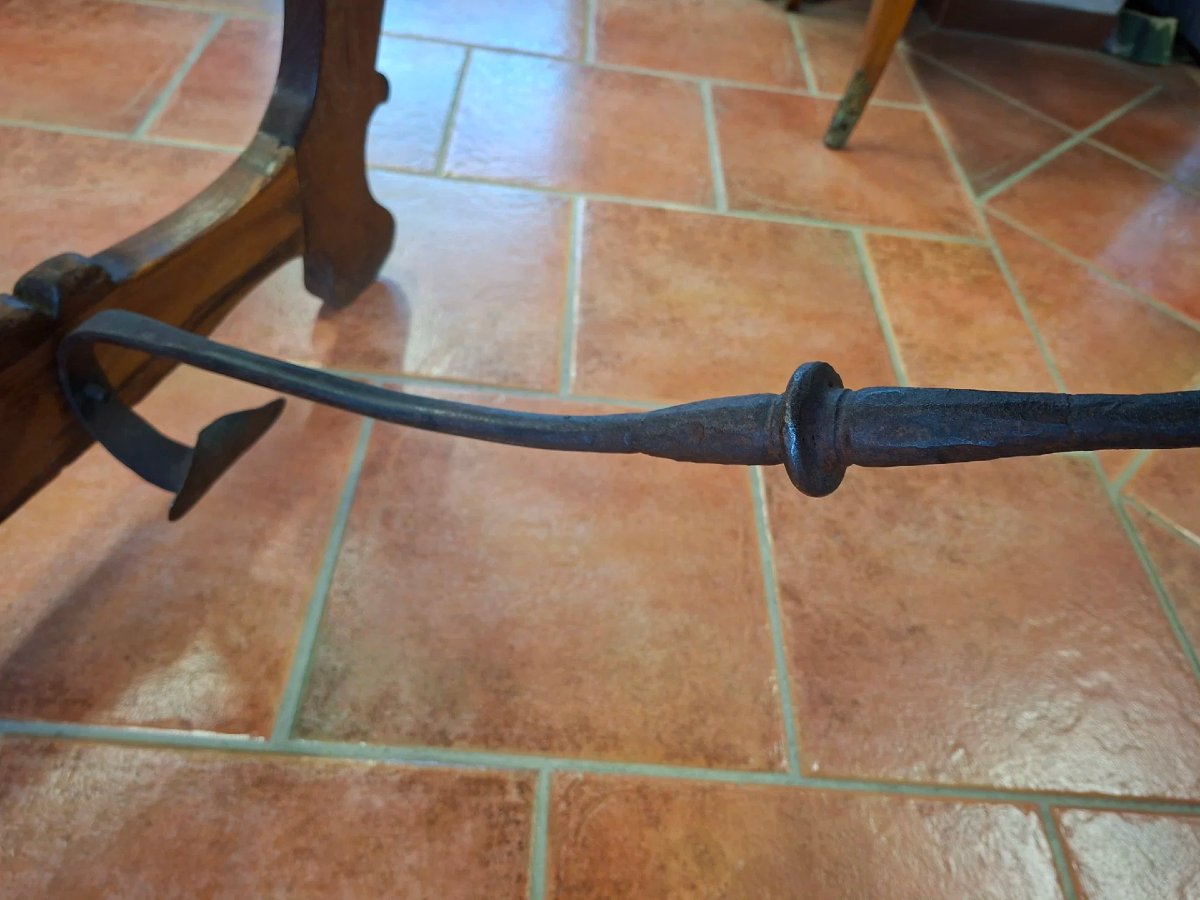 Tavolo a lira in castagno-photo-4