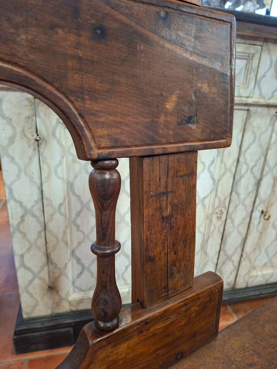 Panca fratina in noce e castagno del '700-photo-3