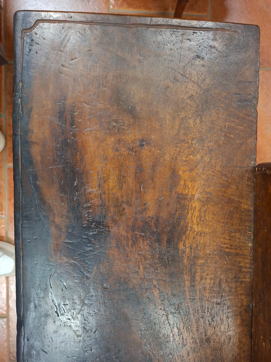 Panca fratina in noce e castagno del '700-photo-6