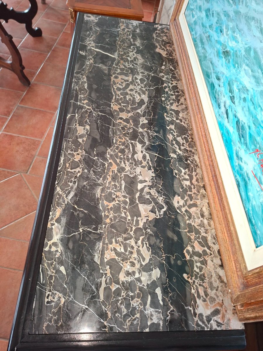 Credenza in mogano ebanizzato in stile Napoleone III-photo-2