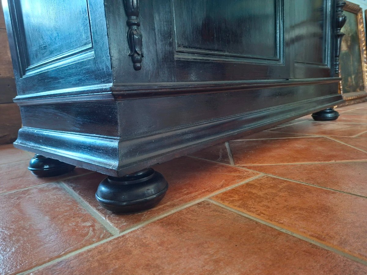 Credenza in mogano ebanizzato in stile Napoleone III-photo-4