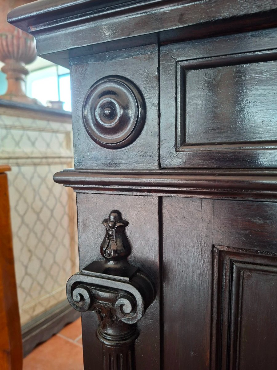 Credenza in mogano ebanizzato in stile Napoleone III-photo-1