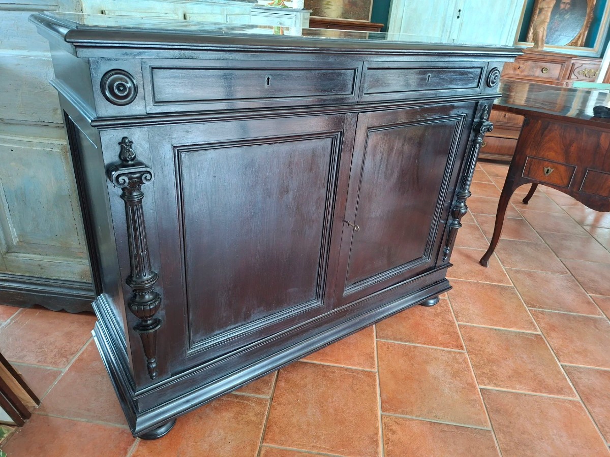 Credenza in mogano ebanizzato in stile Napoleone III
