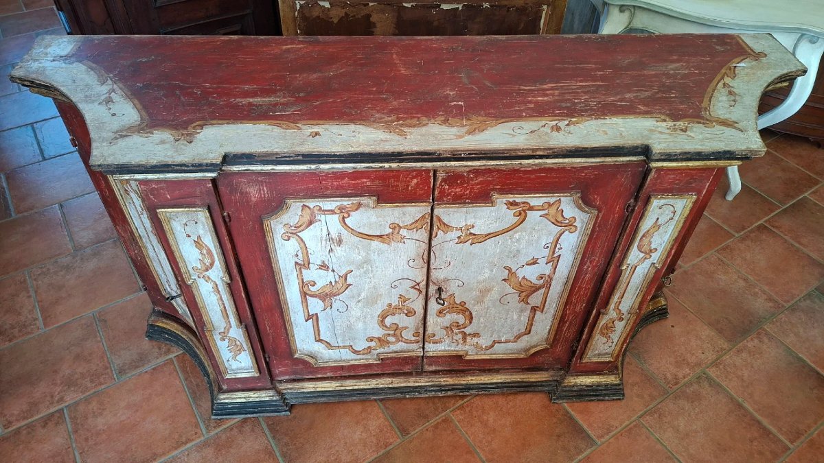 Credenza in stile Settecento dipinta-photo-4