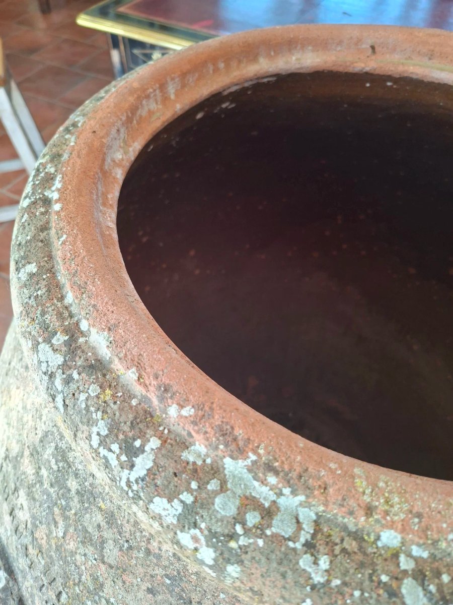 Orcio in terracotta dell'Impruneta dell'Ottocento-photo-2