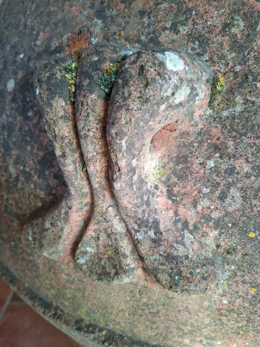 Orcio in terracotta dell'Impruneta dell'Ottocento-photo-4