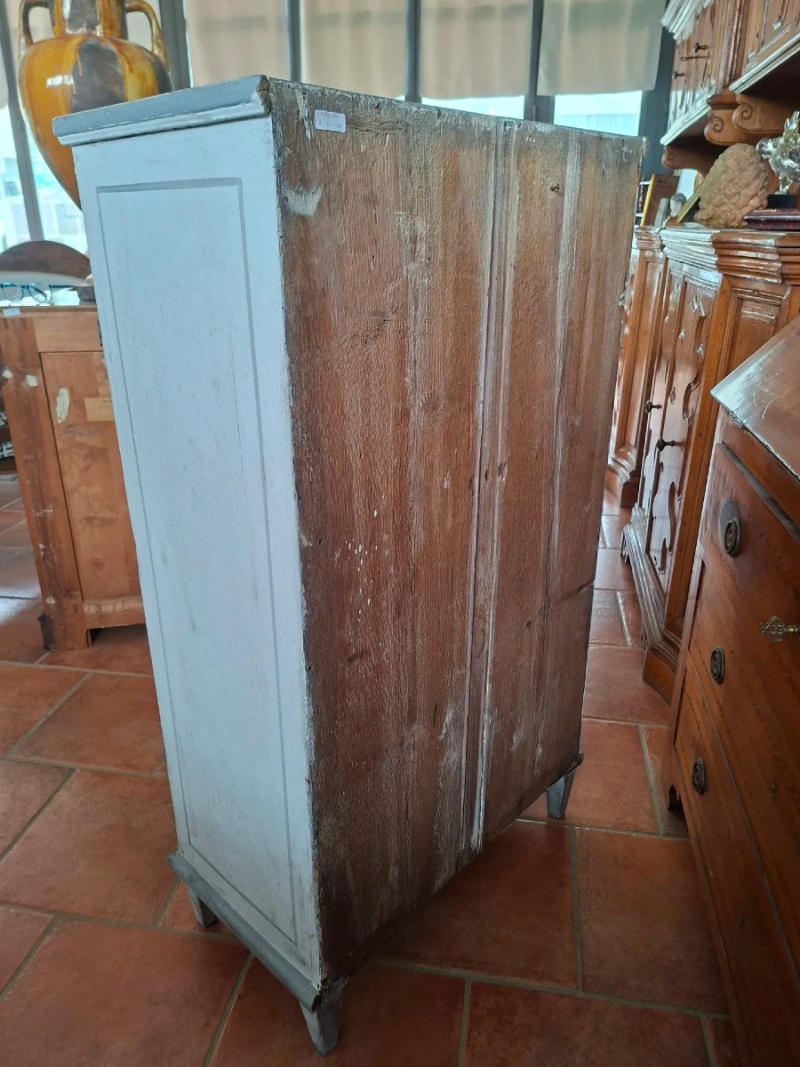  Credenza verticale ad un'anta Luigi XVI dipinta-photo-2
