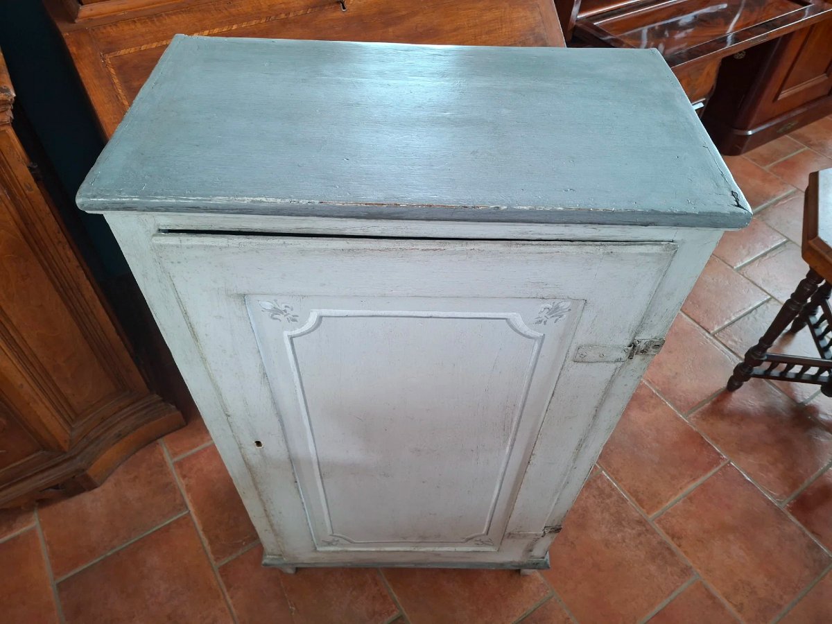  Credenza verticale ad un'anta Luigi XVI dipinta-photo-3