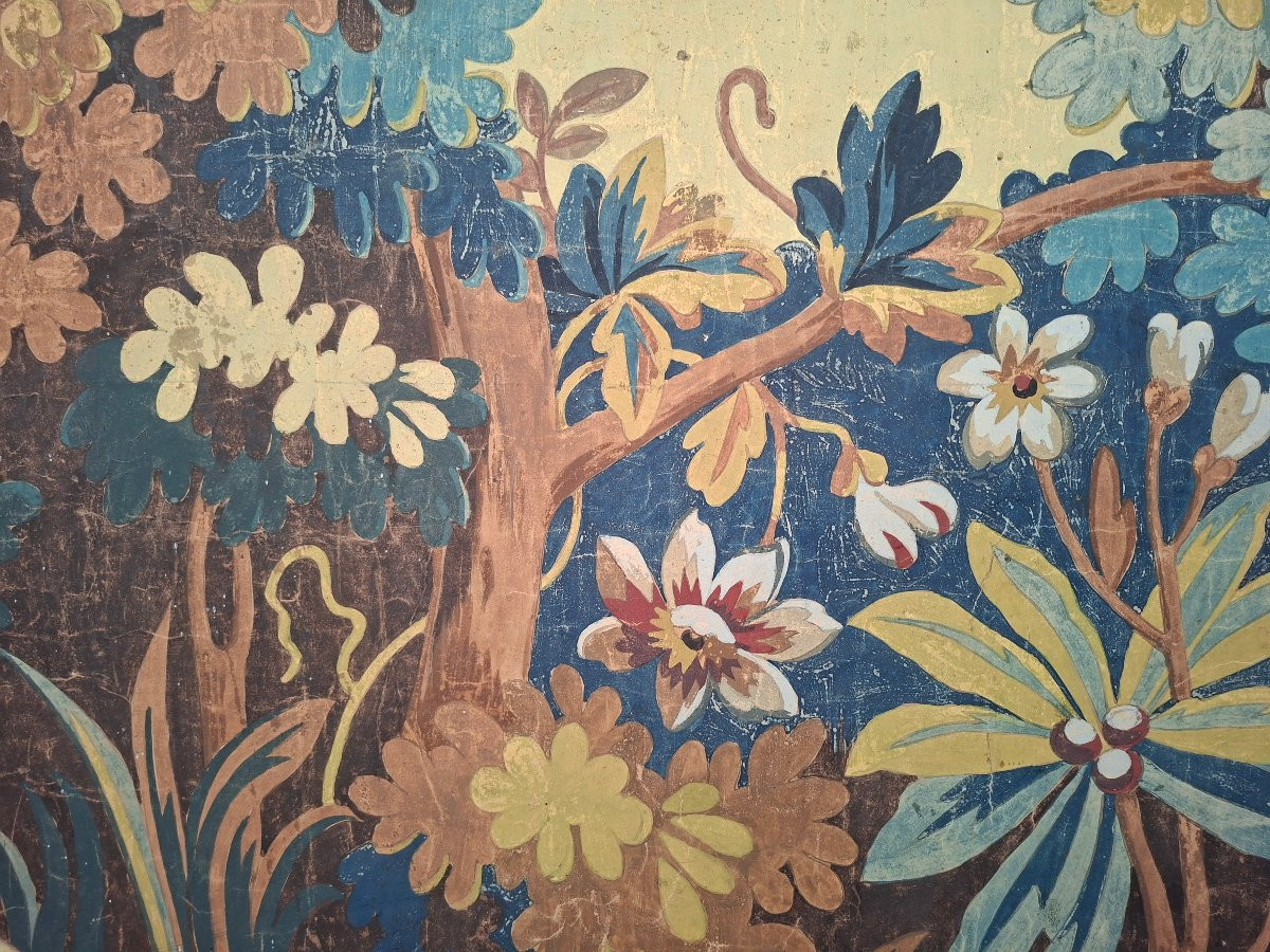 Pastello naturalista, fine '800, con cornice dorata-photo-2