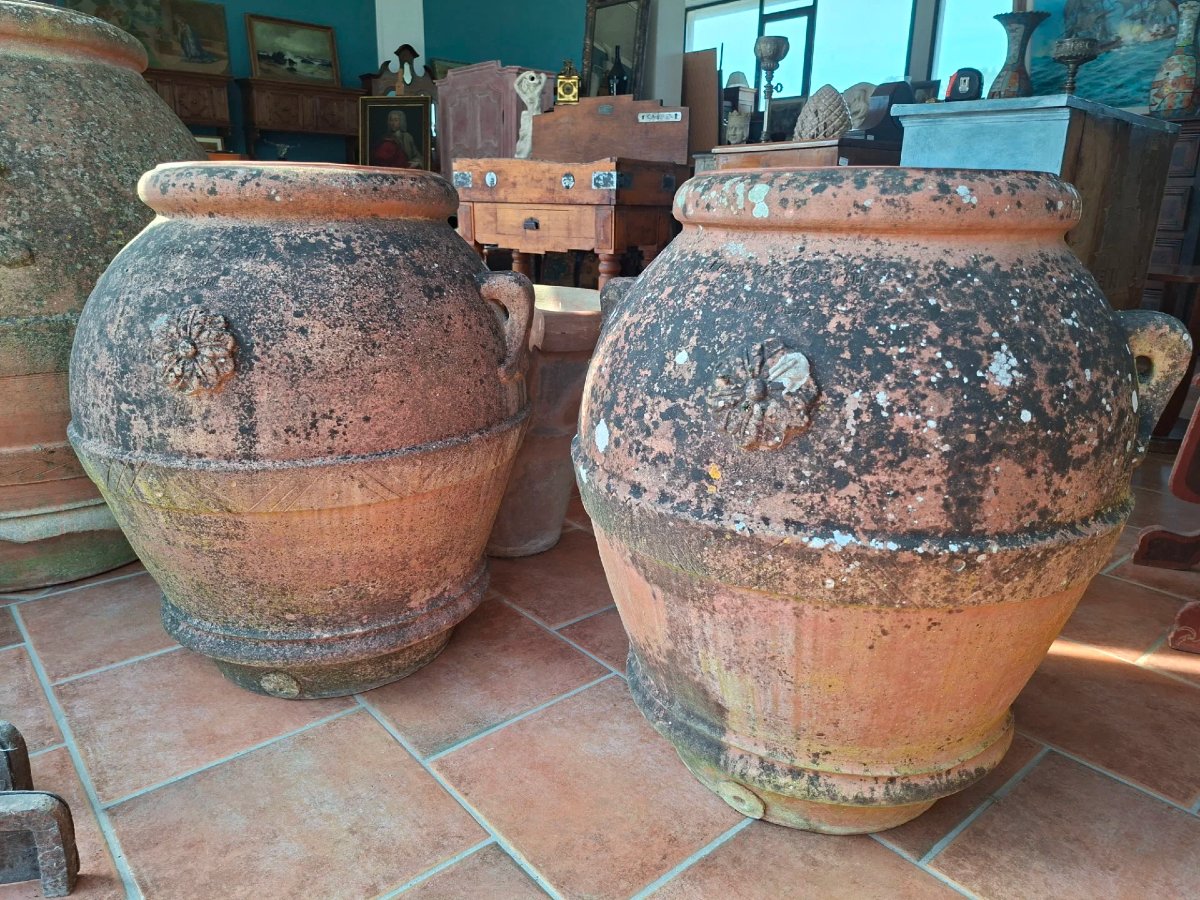 Coppia di orci in terracotta dell'Impruneta