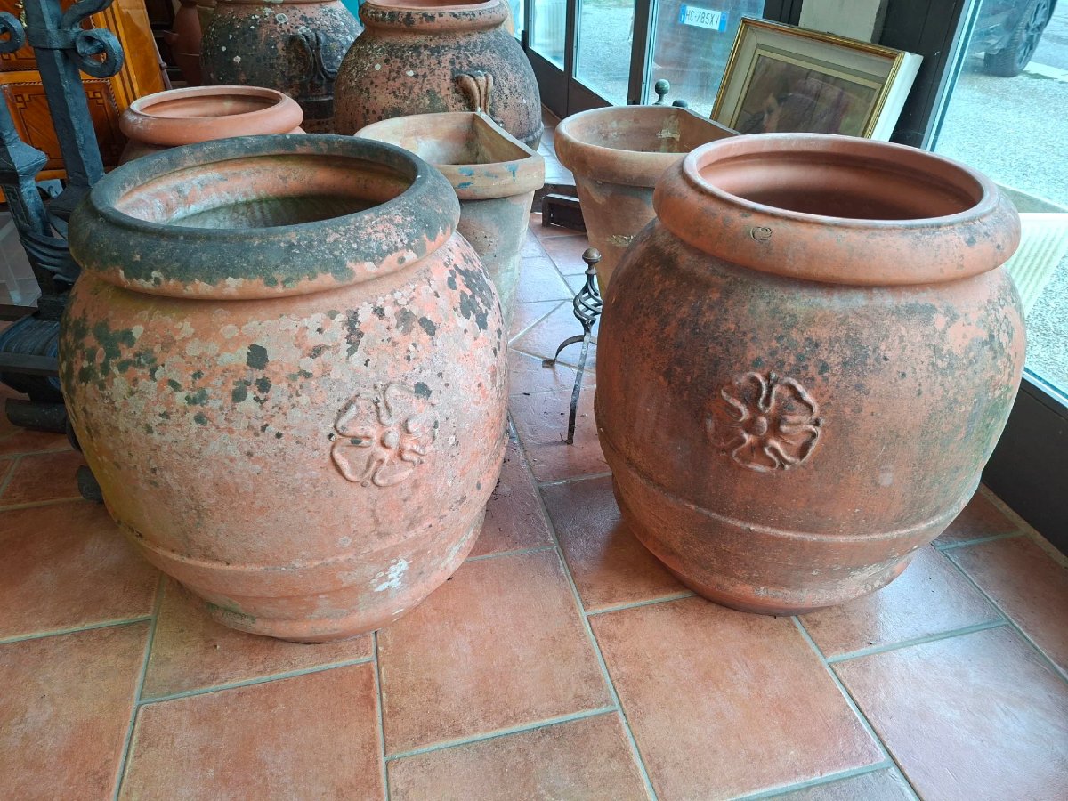 Coppia di orci in terracotta dell'Impruneta