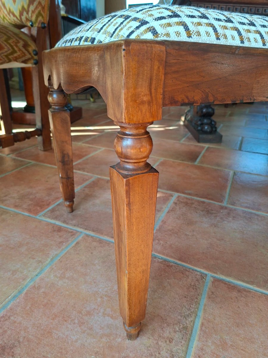 Panca in noce imbottita -photo-4