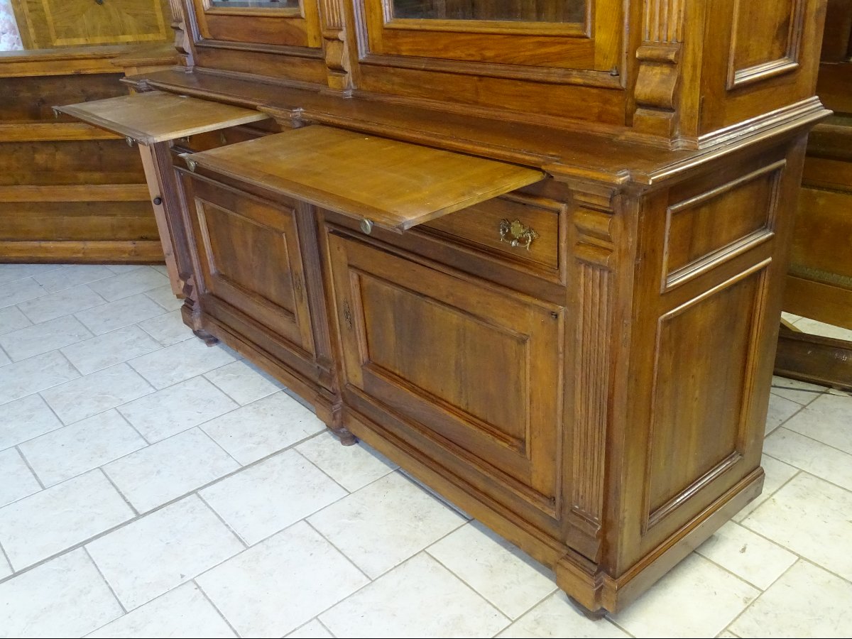 Credenza Libreria Luigi Filippo in Noce – Seconda Metà XIX Secolo-photo-2