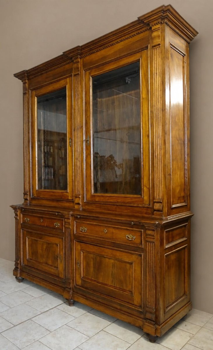 Credenza Libreria Luigi Filippo in Noce – Seconda Metà XIX Secolo