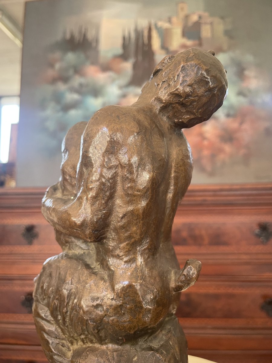 Scultura in Bronzo – Satiro con Cornamusa – Mihai Onofrei -photo-6