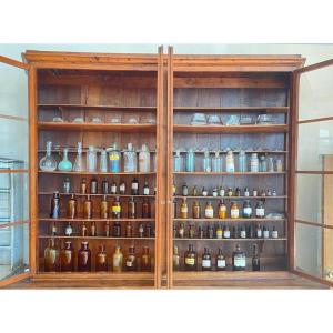 Bottiglie da farmacia in vetro soffiato ‘900