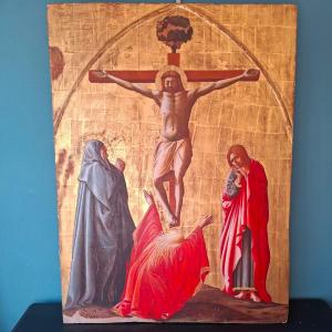 Crocifissione su tavola e fondo oro, da Masaccio
