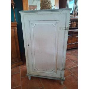  Credenza verticale ad un'anta Luigi XVI dipinta