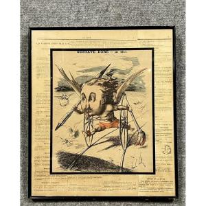 Caricature Of Gustave Doré By The Cartoonist Gill In The Satirical Journal l'Eclipse